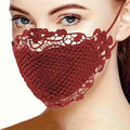 6-Pieces: Women's Printed Multicolor Lace Mask by DailySale