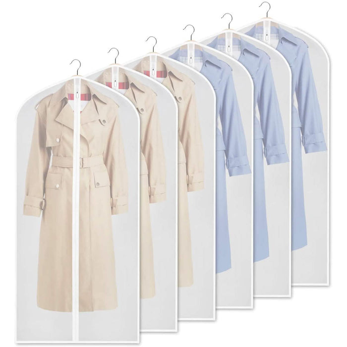 6-Pieces: Zilink Clear Garment Bag Dress Bags by DailySale