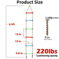 6 Rungs Swing Climbing Rope Ladder Hang for Children Playground Exercise by DailySale
