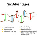 6 Rungs Swing Climbing Rope Ladder Hang for Children Playground Exercise by DailySale