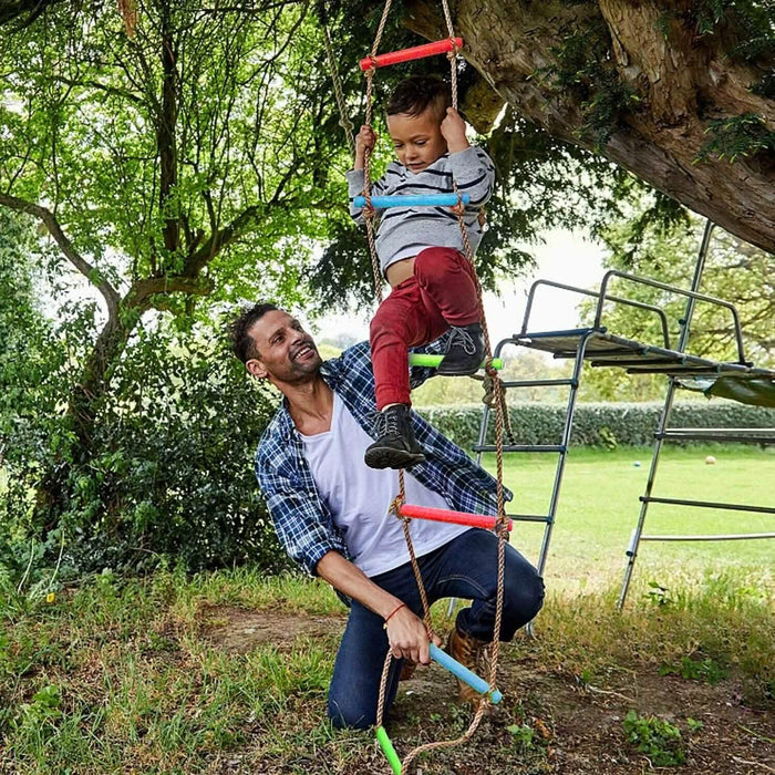 6 Rungs Swing Climbing Rope Ladder Hang for Children Playground Exercise by DailySale