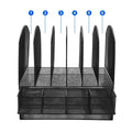 6 Trays 2 Tier Mesh Desk File Sorter Organizer Office Document Holder with Drawer by DailySale
