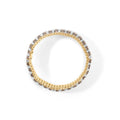 10K Yellow Gold 10-1/3 Cttw Alternating Coco Color and White Diamond 5 Row Tennis Bracelet (Brown/H-I Color, SI1-SI2 Clarity) - Size 7.25 by Bids.com