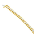 14K Yellow Gold Round Cut Diamond Spiral Link Bracelet (3.00 cttw, H-I Color, SI2-I1 Clarity) by Bids.com