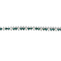 14K White Gold Round-Cut white and Blue Diamond Fashion Bracelet (3.70 cttw, H-I Color, SI1-SI2 Clarity) by Bids.com