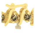 14K Yellow Gold Round-Cut Diamond 'S' Bracelet (6.00 cttw, Brown Color, I1-I2 Clarity) by Bids.com