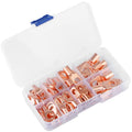60-Piece: Battery Bare Copper Ring Lug Terminals by DailySale