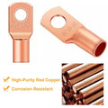 60-Piece: Battery Bare Copper Ring Lug Terminals by DailySale