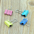 60-Pieces: 15mm Colorful Metal Paper File Ticket Binder Clips by DailySale