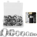60-Pieces: Hose Clamp Stainless Steel Adjustable Worm Gear by DailySale