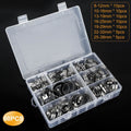 60-Pieces: Hose Clamp Stainless Steel Adjustable Worm Gear by DailySale