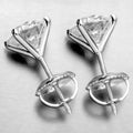6.00 Ct Certified F VS2 Round Lab Grown Diamond 18K Stud Earrings by DailySale