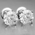 6.00 Ct Certified F VS2 Round Lab Grown Diamond 18K Stud Earrings by DailySale