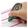 Tombow MONO Correction Tape, Non-Refillable, Gray/Clear Applicator, 0.17" x 394", White Tape