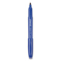 Universal Pen-Style Permanent Marker, Fine Bullet Tip, Blue, Dozen