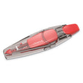 Universal Retractable Pen Style Correction Tape, Transparent Gray/Red Applicator, 0.2" x 236", 4/Pack