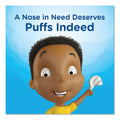 Puffs White Facial Tissue, 2-Ply, White, 180 Sheets/Box, 3 Boxes/Pack, 8 Packs/Carton