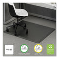 deflecto Ergonomic Sit Stand Mat, 53 x 45, Black