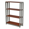 Linea Italia Trento Line Bookcase, Three-Shelf, 31.5w x 11.5d x 43.25h, Cherry