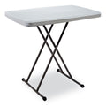 Iceberg IndestrucTable Classic Personal Folding Table, 30w x 20d x 25 to 28h, Charcoal