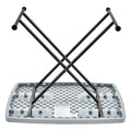 Iceberg IndestrucTable Classic Personal Folding Table, 30w x 20d x 25 to 28h, Charcoal