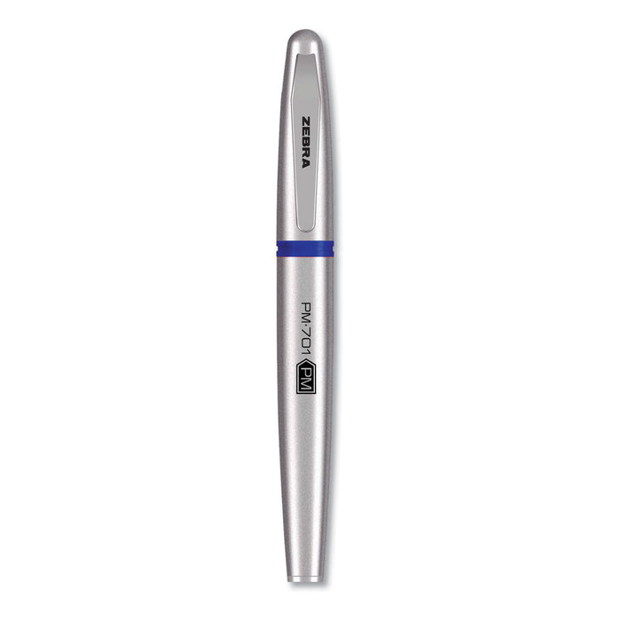 Zebra PM-701 Permanent Marker, Medium Bullet Tip, Blue