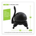Champion Sports FitPro Ball Chair, Supports Up to 200 lb, Gray