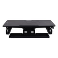 Alera AdaptivErgo Two-Tier Sit-Stand Lifting Workstation, 35.12" x 31.1" x 5.91" to 19.69", Black
