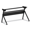 Alera Flip and Nest Table Base, 55.88w x 23.63d x 28.5h, Black