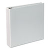 Universal Deluxe Round Ring View Binder, 3 Rings, 2" Capacity, 11 x 8.5, White