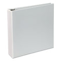 Universal Deluxe Round Ring View Binder, 3 Rings, 2" Capacity, 11 x 8.5, White