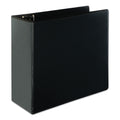 Universal Slant D-Ring View Binder, 3 Rings, 5" Capacity, 11 x 8.5, Black