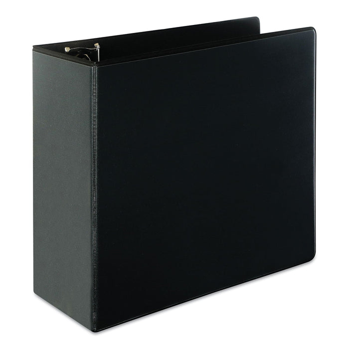Universal Slant D-Ring View Binder, 3 Rings, 5" Capacity, 11 x 8.5, Black
