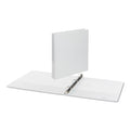 Universal Deluxe Round Ring View Binder, 3 Rings, 1" Capacity, 11 x 8.5, White