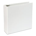 Universal Slant D-Ring View Binder, 3 Rings, 4" Capacity, 11 x 8.5, White