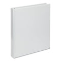 Universal Deluxe Round Ring View Binder, 3 Rings, 1" Capacity, 11 x 8.5, White