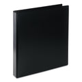 Universal Deluxe Round Ring View Binder, 3 Rings, 1" Capacity, 11 x 8.5, Black