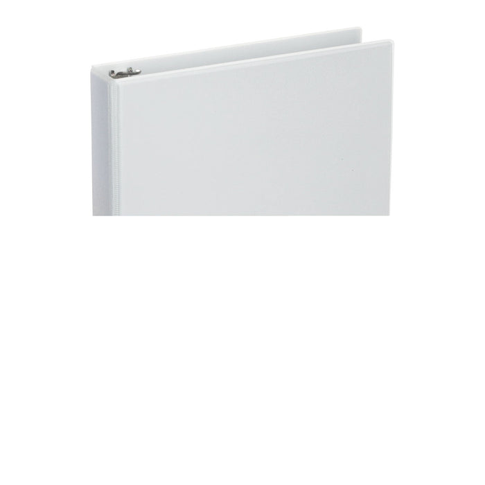 Universal Deluxe Round Ring View Binder, 3 Rings, 1.5" Capacity, 11 x 8.5, White