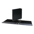 Universal Deluxe Round Ring View Binder, 3 Rings, 1.5" Capacity, 11 x 8.5, Black