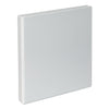Universal Slant D-Ring View Binder, 3 Rings, 1" Capacity, 11 x 8.5, White, 4/Pack