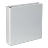 Universal Slant D-Ring View Binder, 3 Rings, 2" Capacity, 11 x 8.5, White, 4/Pack