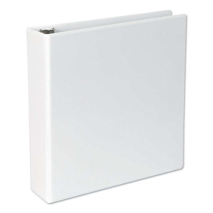 Universal Slant D-Ring View Binder, 3 Rings, 2" Capacity, 11 x 8.5, White