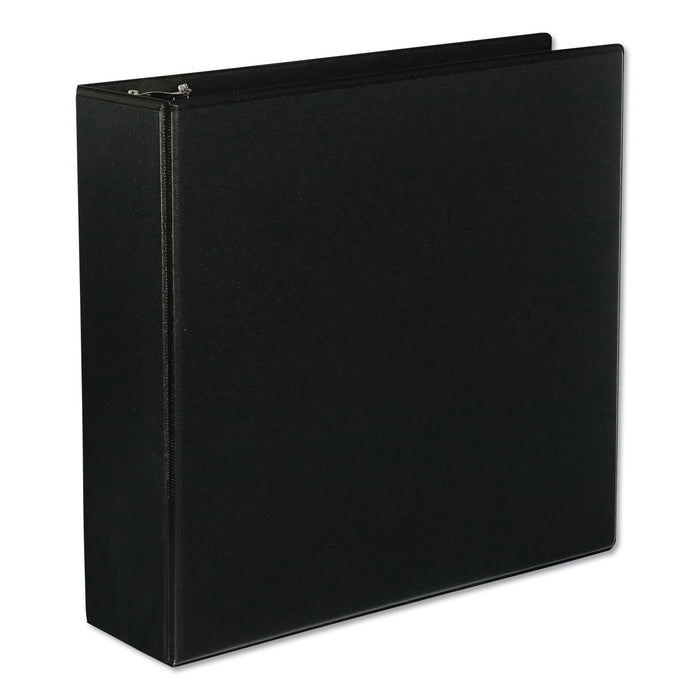 Universal Slant D-Ring View Binder, 3 Rings, 3" Capacity, 11 x 8.5, Black