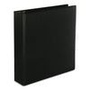 Universal Slant D-Ring View Binder, 3 Rings, 2" Capacity, 11 x 8.5, Black