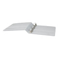 Universal Slant D-Ring View Binder, 3 Rings, 1.5" Capacity, 11 x 8.5, White, 4/Pack