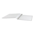 Universal Deluxe Round Ring View Binder, 3 Rings, 1" Capacity, 11 x 8.5, White
