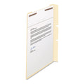 Smead Self-Adhesive Folder Dividers for Top/End Tab Folders with 2-Prong Fasteners, Letter Size, Manila, 100/Box