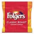 Folgers Coffee, Classic Roast, 0.9 oz Fractional Packs, 36/Carton
