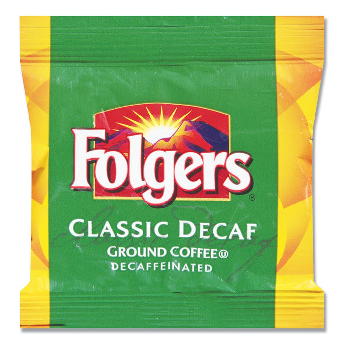 Folgers Coffee, Classic Roast, Decaf, 0.9 oz Bag, 36/Carton