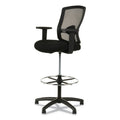 Alera Etros Series Mesh Stool, Supports Up to 275 lb, 25.19" to 35.23" Seat Height, Black